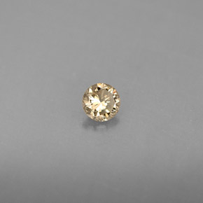 Diamante naturale giallo da 0,16 ct, taglio rotondo, VS