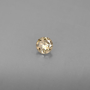 Diamante naturale giallo da 0,16 ct, taglio rotondo, VS