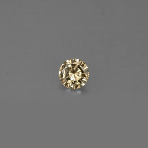 Diamante naturale giallo da 0,15 ct, taglio rotondo, VS