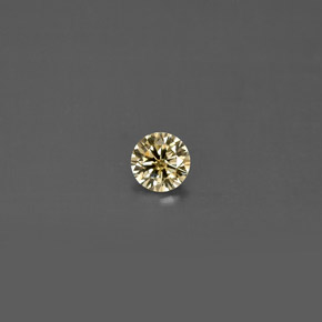 Diamante naturale giallo da 0,14 ct, taglio rotondo, VS