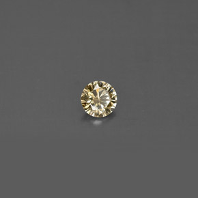 Diamante naturale giallo da 0,14 ct, taglio rotondo, VS