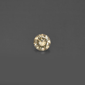 Diamante Color champagne naturale da 0.17 ct, Taglio rotondo, VS