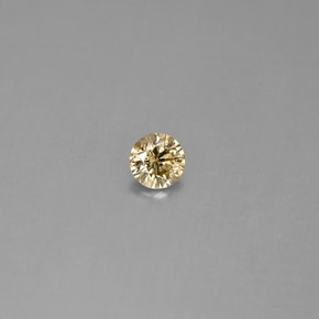 Diamante naturale giallo da 0,18 ct, taglio rotondo, VS