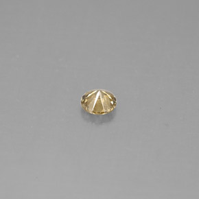 Diamante naturale giallo da 0,18 ct, taglio rotondo, VS