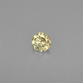 Diamante naturale giallo da 0,22 ct, taglio rotondo, VS