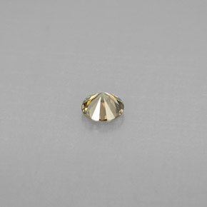 Diamante naturale giallo da 0,20 ct, taglio rotondo, VS