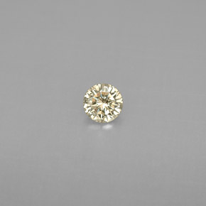 Diamante naturale giallo da 0,17 ct, taglio rotondo, VS