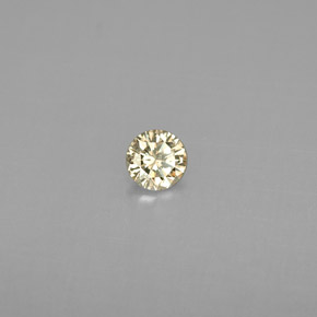 Diamante naturale giallo da 0,17 ct, taglio rotondo, VS