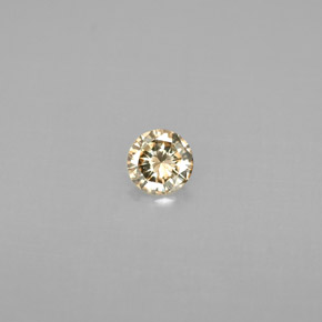 Diamante naturale giallo da 0,18 ct, taglio rotondo, VS