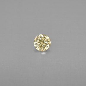 Diamante naturale giallo da 0,20 ct, taglio rotondo, VS