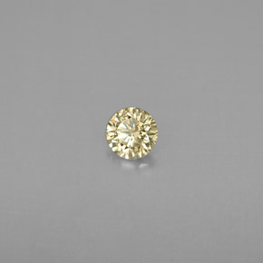 Diamante naturale giallo da 0,20 ct, taglio rotondo, VS