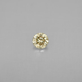 Diamante Color champagne naturale da 0.20 ct, Taglio rotondo, VS