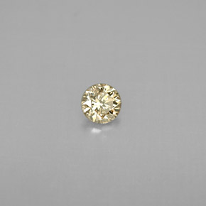 Diamante Color champagne naturale da 0.20 ct, Taglio rotondo, VS