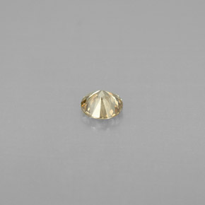 Diamante Color champagne naturale da 0.19 ct, Taglio rotondo, VS