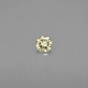 Diamante naturale giallo da 0,17 ct, taglio rotondo, VS
