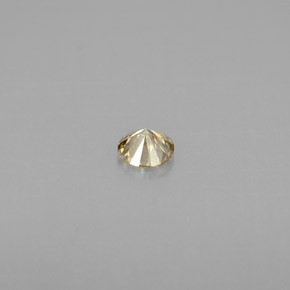 Diamante Elegante cognac naturale da 0.16 ct, Taglio rotondo, VS