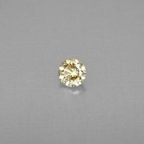 Diamante naturale giallo da 0,22 ct, taglio rotondo, VS