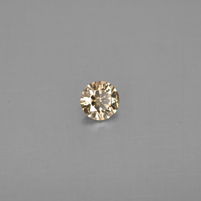 Diamante naturale giallo da 0,17 ct, taglio rotondo, VS