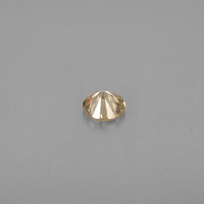 Diamante naturale giallo da 0,20 ct, taglio rotondo, VS