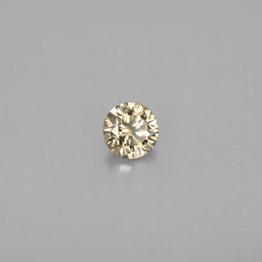 Diamante naturale giallo da 0,23 ct, taglio rotondo, VS