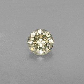 Diamante Color champagne naturale da 0.22 ct, Taglio rotondo, VVS-VS