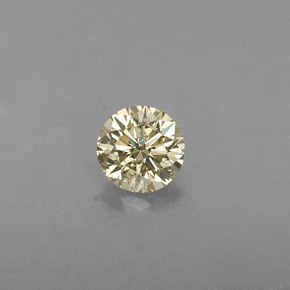 Diamante naturale giallo da 0,21 ct, taglio rotondo, VS