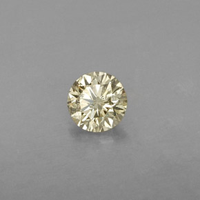 Diamante naturale giallo da 0,21 ct, taglio rotondo, VS