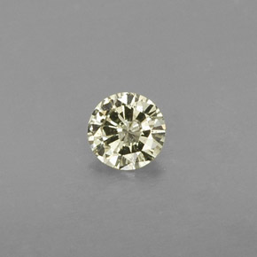 Diamante naturale giallo da 0,19 ct, taglio rotondo, SI