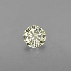 Diamante naturale giallo da 0,19 ct, taglio rotondo, SI
