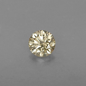 Diamante naturale giallo da 0,24 ct, taglio rotondo, VS