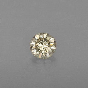 Diamante naturale giallo da 0,21 ct, taglio rotondo, VVS-VS