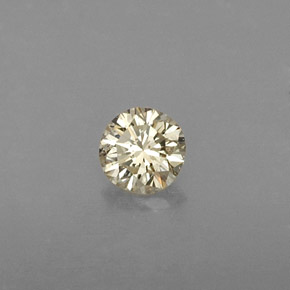Diamante naturale giallo da 0,21 ct, taglio rotondo, VVS-VS