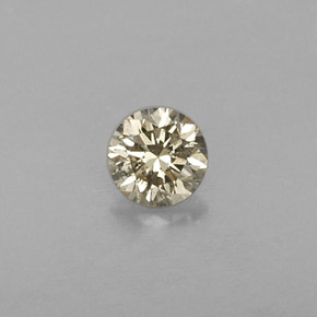 Diamante naturale giallo da 0,25 ct, taglio rotondo, VS