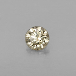 Diamante naturale giallo da 0,25 ct, taglio rotondo, VS
