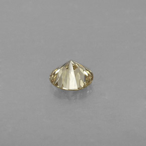 Diamante naturale giallo da 0,22 ct, taglio rotondo, VVS