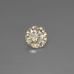 Diamante naturale giallo da 0,17 ct, taglio rotondo, VS