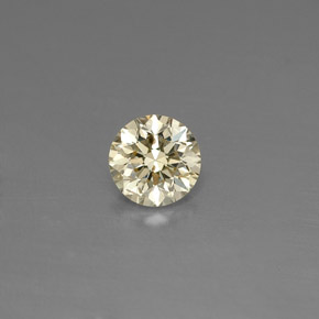 Diamante naturale giallo da 0,16 ct, taglio rotondo, VS