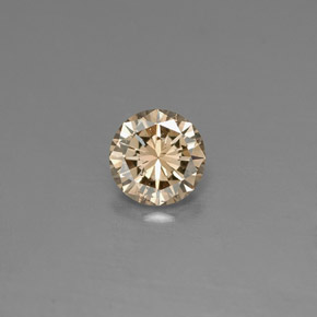 Diamante naturale giallo da 0,18 ct, taglio rotondo, VS