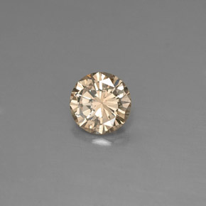 Diamante naturale giallo da 0,18 ct, taglio rotondo, VS