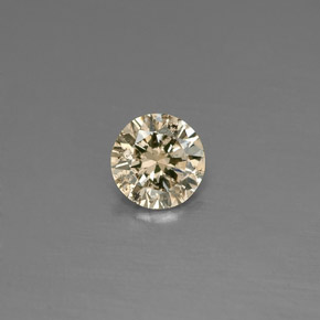 Diamante naturale giallo da 0,16 ct, taglio rotondo, VS
