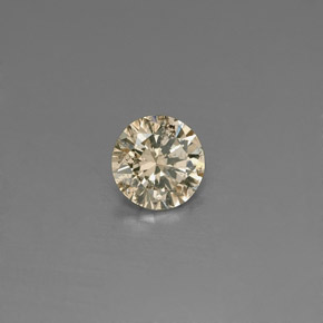 Diamante naturale giallo da 0,16 ct, taglio rotondo, VS