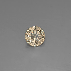 Diamante Color champagne naturale da 0.16 ct, Taglio rotondo, VS