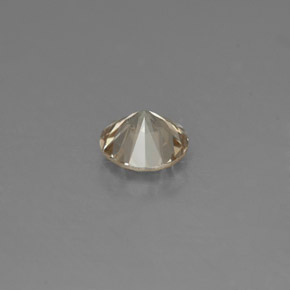 Diamante Color champagne naturale da 0.16 ct, Taglio rotondo, VS