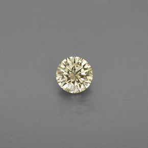Diamante naturale giallo da 0,13 ct, taglio rotondo, VS