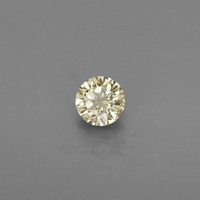 Diamante naturale giallo da 0,13 ct, taglio rotondo, VS