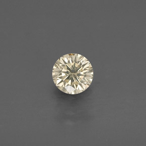 Diamante Color champagne naturale da 0.17 ct, Taglio rotondo, VS