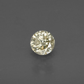 Diamante naturale giallo da 0,20 ct, taglio rotondo, VS