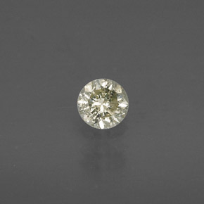 Diamante Color champagne naturale da 0.19 ct, Taglio rotondo, VS