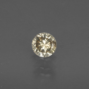 Diamante naturale giallo da 0,17 ct, taglio rotondo, VS