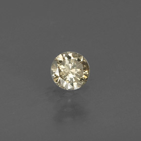 Diamante naturale giallo da 0,17 ct, taglio rotondo, VS